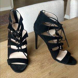 Victoria's Secret Black Strappy Heels
